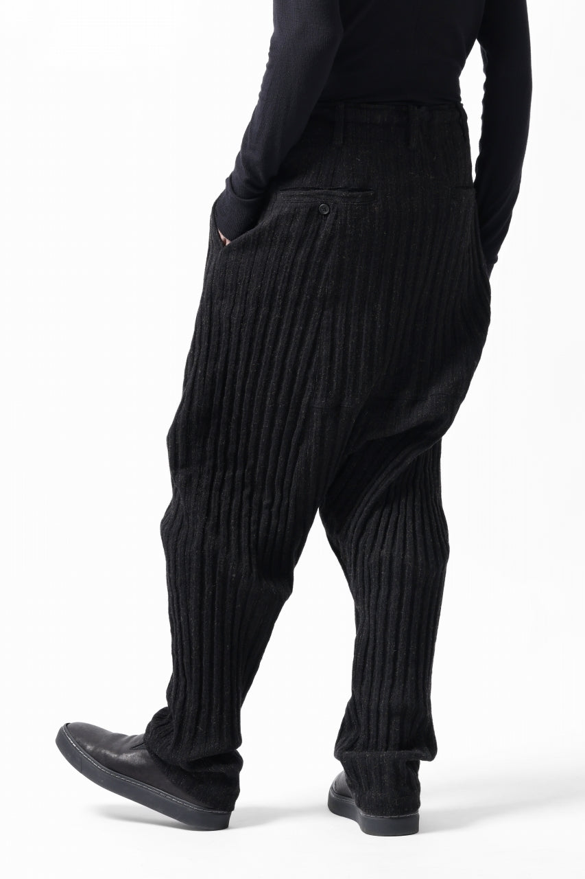 画像をギャラリービューアに読み込む, forme d&#39;expression 2-Tucked Sarouel Pants (Black)