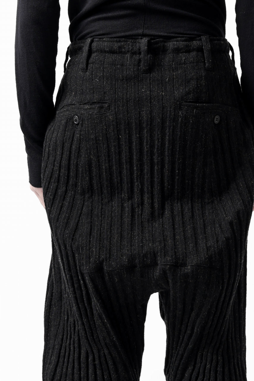 画像をギャラリービューアに読み込む, forme d&#39;expression 2-Tucked Sarouel Pants (Black)