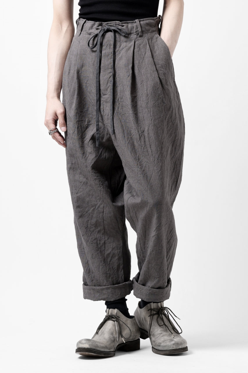 画像をギャラリービューアに読み込む, forme d'expression exclusive 2Tucked Sarrouel Pants (Grey)