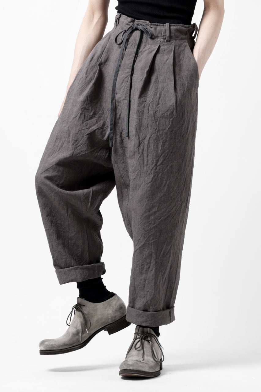 画像をギャラリービューアに読み込む, forme d'expression exclusive 2Tucked Sarrouel Pants (Grey)