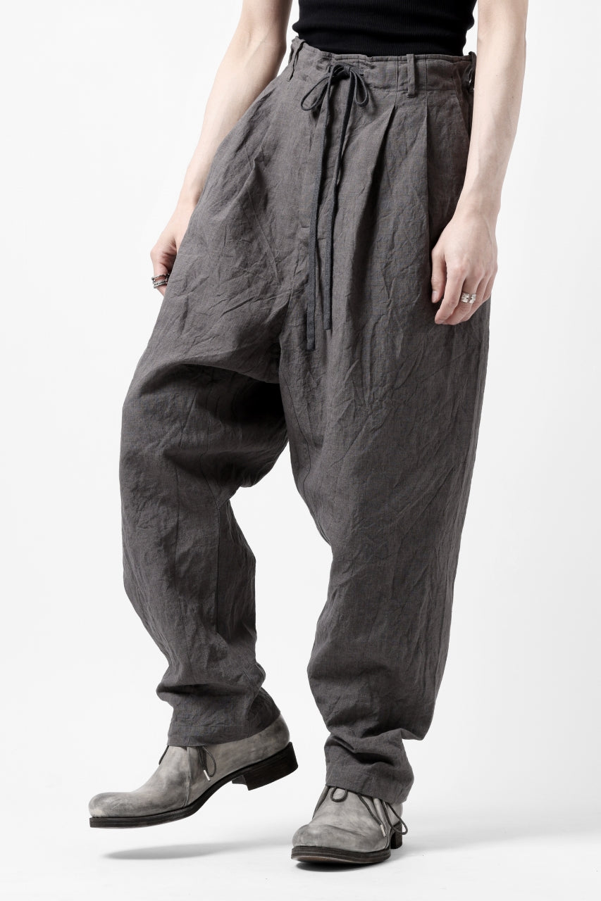画像をギャラリービューアに読み込む, forme d'expression exclusive 2Tucked Sarrouel Pants (Grey)