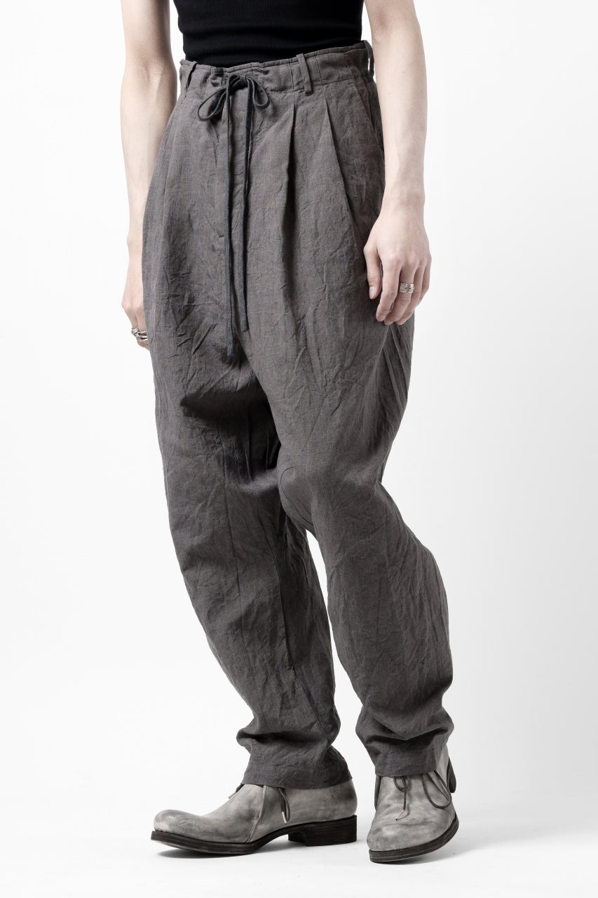 画像をギャラリービューアに読み込む, forme d'expression exclusive 2Tucked Sarrouel Pants (Grey)