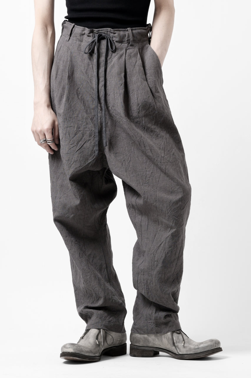画像をギャラリービューアに読み込む, forme d'expression exclusive 2Tucked Sarrouel Pants (Grey)