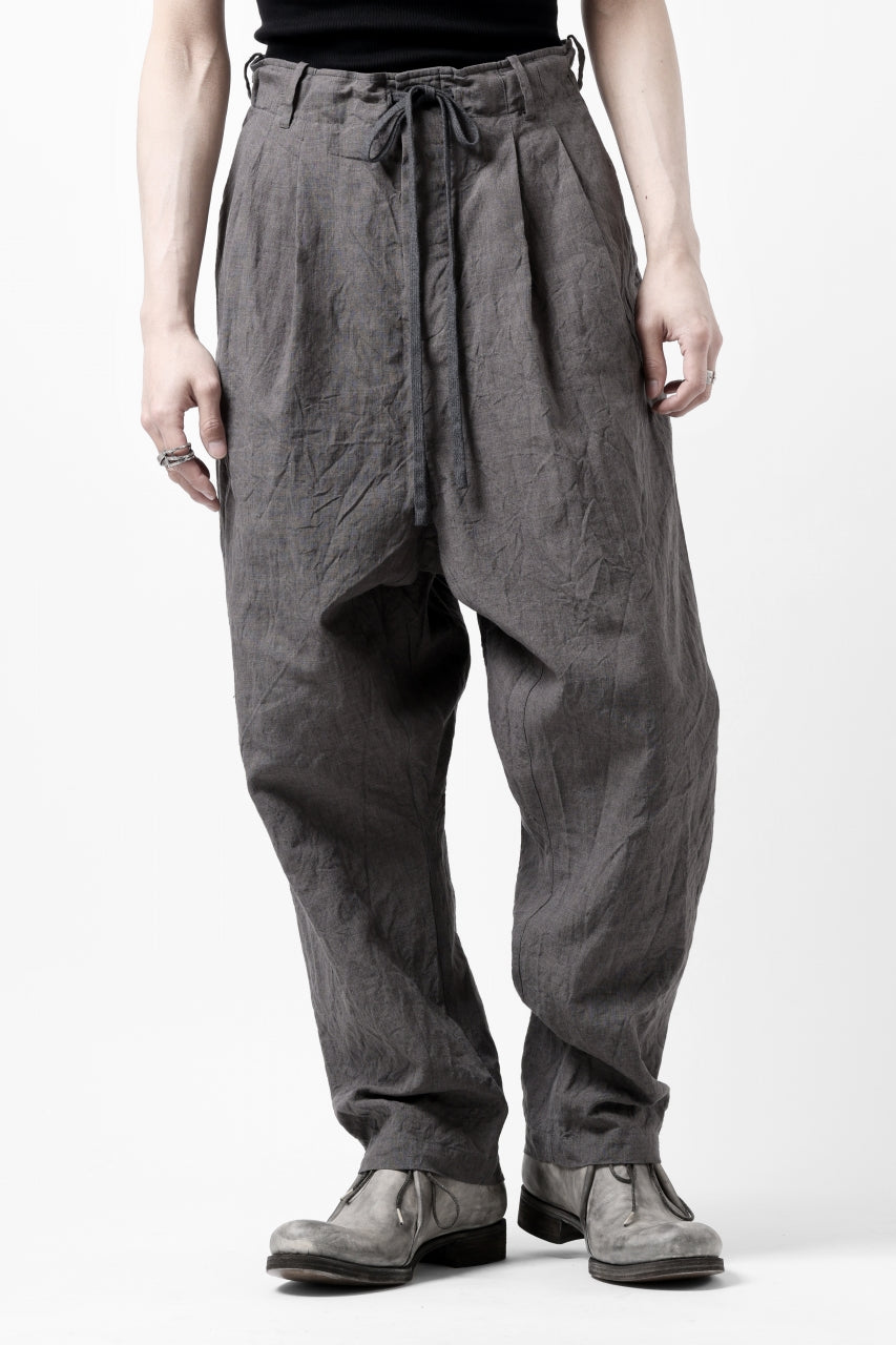 画像をギャラリービューアに読み込む, forme d'expression exclusive 2Tucked Sarrouel Pants (Grey)