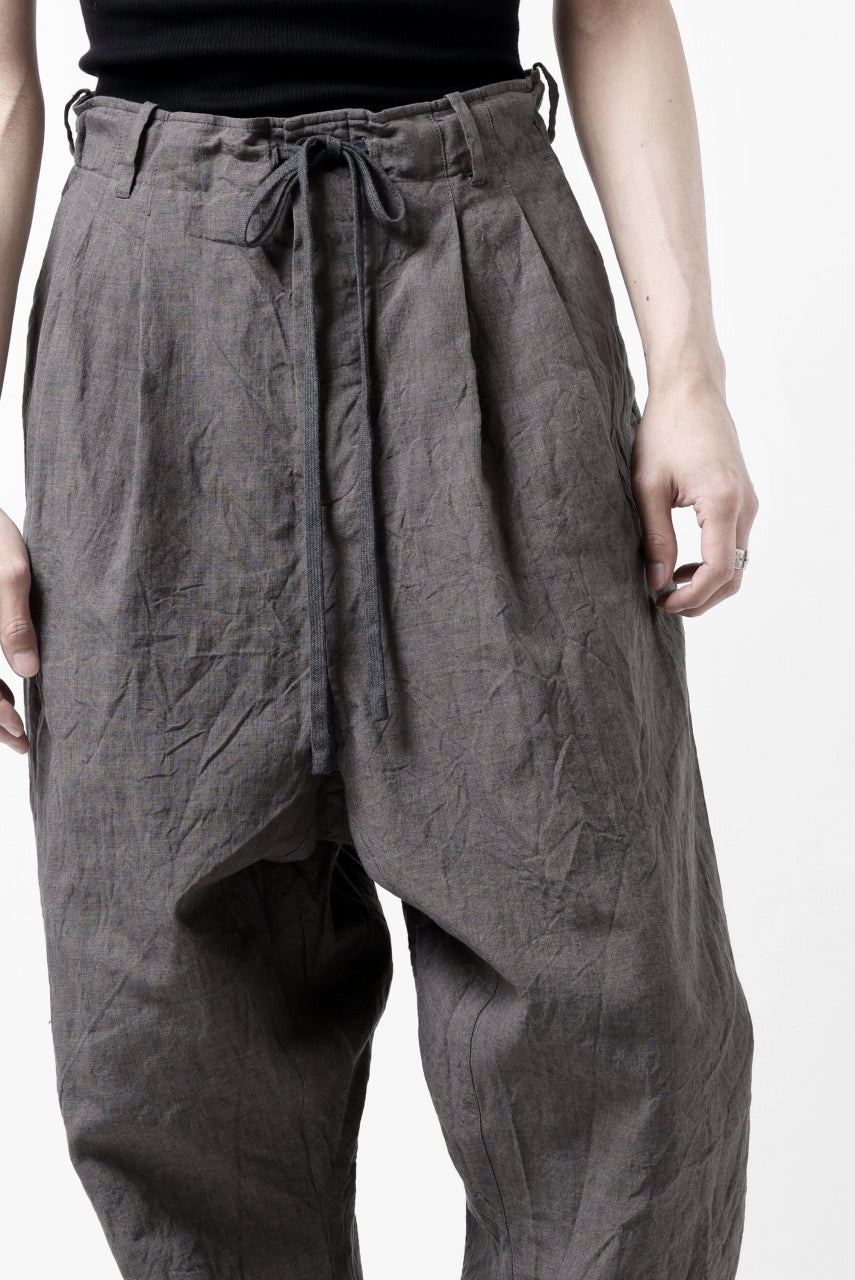 画像をギャラリービューアに読み込む, forme d'expression exclusive 2Tucked Sarrouel Pants (Grey)