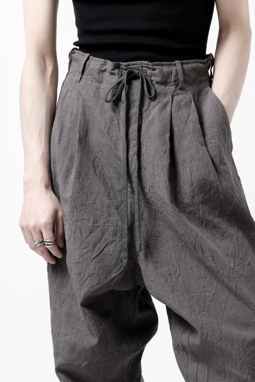 画像をギャラリービューアに読み込む, forme d'expression exclusive 2Tucked Sarrouel Pants (Grey)