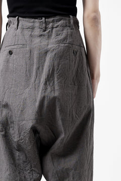 画像をギャラリービューアに読み込む, forme d'expression exclusive 2Tucked Sarrouel Pants (Grey)