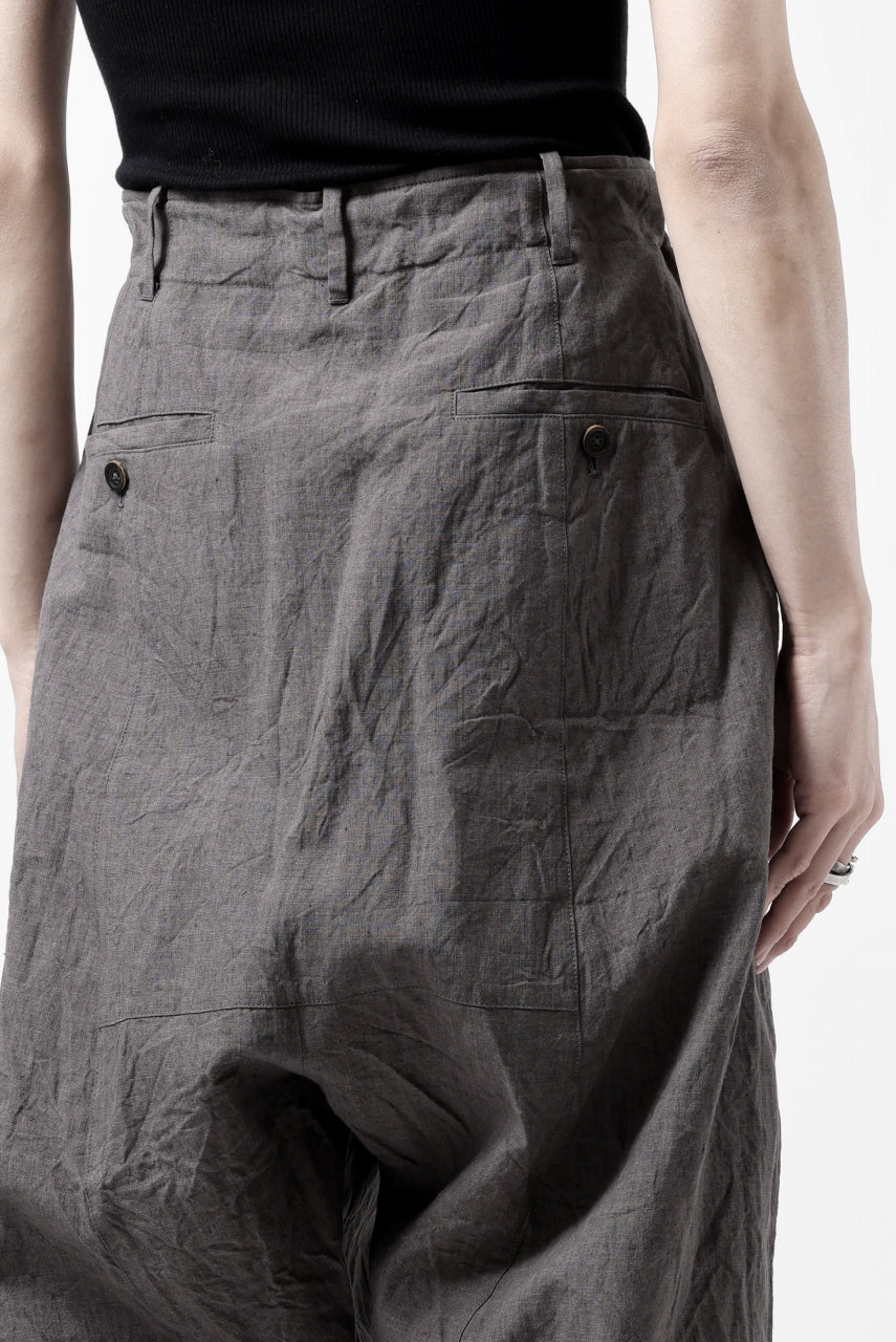 画像をギャラリービューアに読み込む, forme d'expression exclusive 2Tucked Sarrouel Pants (Grey)