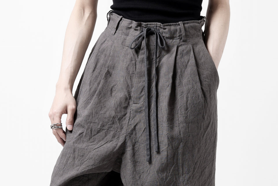 画像をギャラリービューアに読み込む, forme d'expression exclusive 2Tucked Sarrouel Pants (Grey)