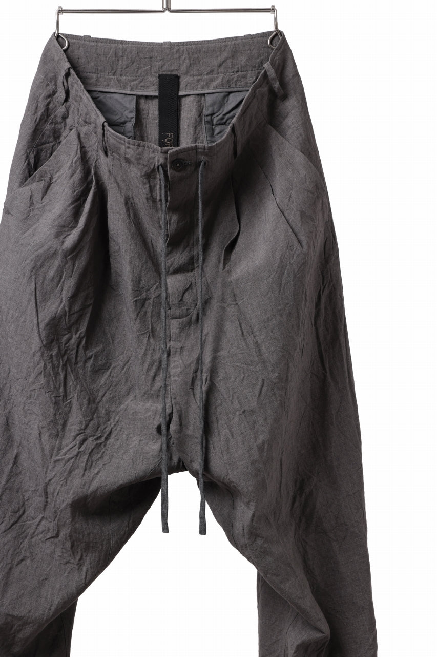 画像をギャラリービューアに読み込む, forme d'expression exclusive 2Tucked Sarrouel Pants (Grey)