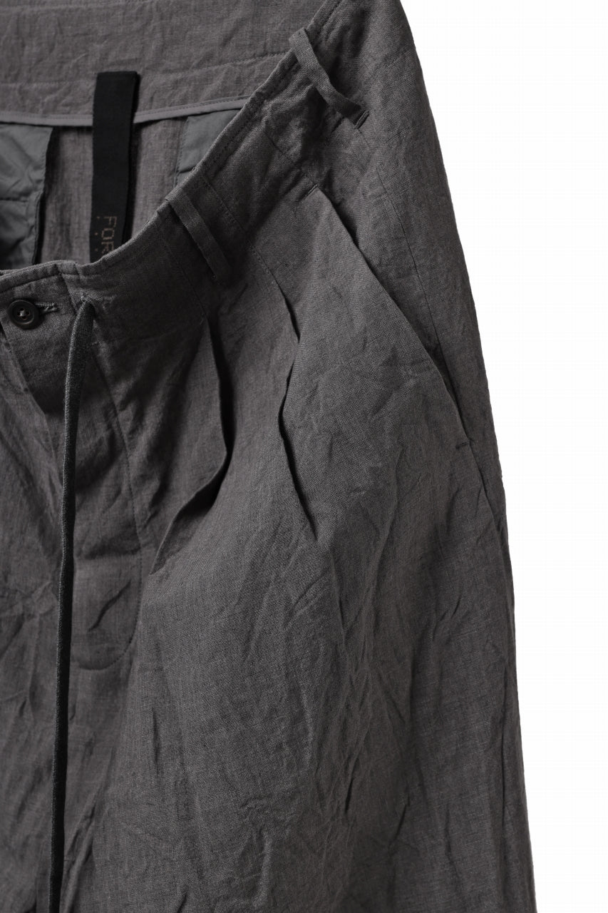 画像をギャラリービューアに読み込む, forme d'expression exclusive 2Tucked Sarrouel Pants (Grey)