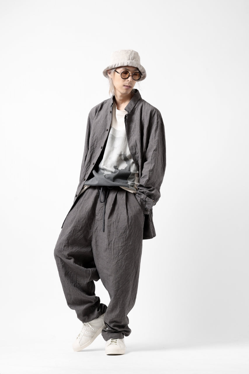 画像をギャラリービューアに読み込む, forme d'expression exclusive 2Tucked Sarrouel Pants (Grey)