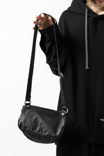 Load image into Gallery viewer, ISAMU KATAYAMA BACKLASH STRAP ZIP BAG / MONOCHROME LUXURY STEER (BLACK)