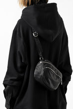 Load image into Gallery viewer, ISAMU KATAYAMA BACKLASH STRAP ZIP BAG / MONOCHROME LUXURY STEER (BLACK)