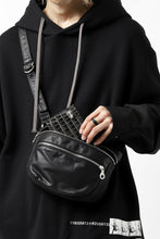 Load image into Gallery viewer, ISAMU KATAYAMA BACKLASH STRAP ZIP BAG / MONOCHROME LUXURY STEER (BLACK)