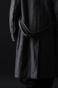 画像をギャラリービューアに読み込む, daub OFFICERS OVER COAT / VIRGIN WOOL + METALLIC FIBER (DARK GREY)