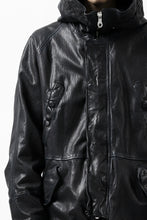 Load image into Gallery viewer, ISAMU KATAYAMA BACKLASH N-3B FLIGHT JACKET / GOAT LEATHER (GARMENT + SPRAY DYED BLACK)