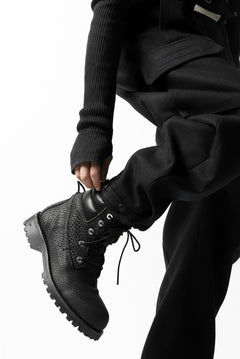 画像をギャラリービューアに読み込む, ISAMU KATAYAMA BACKLASH LOW CROTCH CARGO PANTS / CASHMERE WOOL MELTON (BLACK)