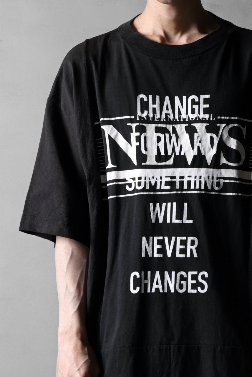 画像をギャラリービューアに読み込む, CHANGES VINTAGE REMAKE MULTI PANEL S/S TEE (BLACK #H)
