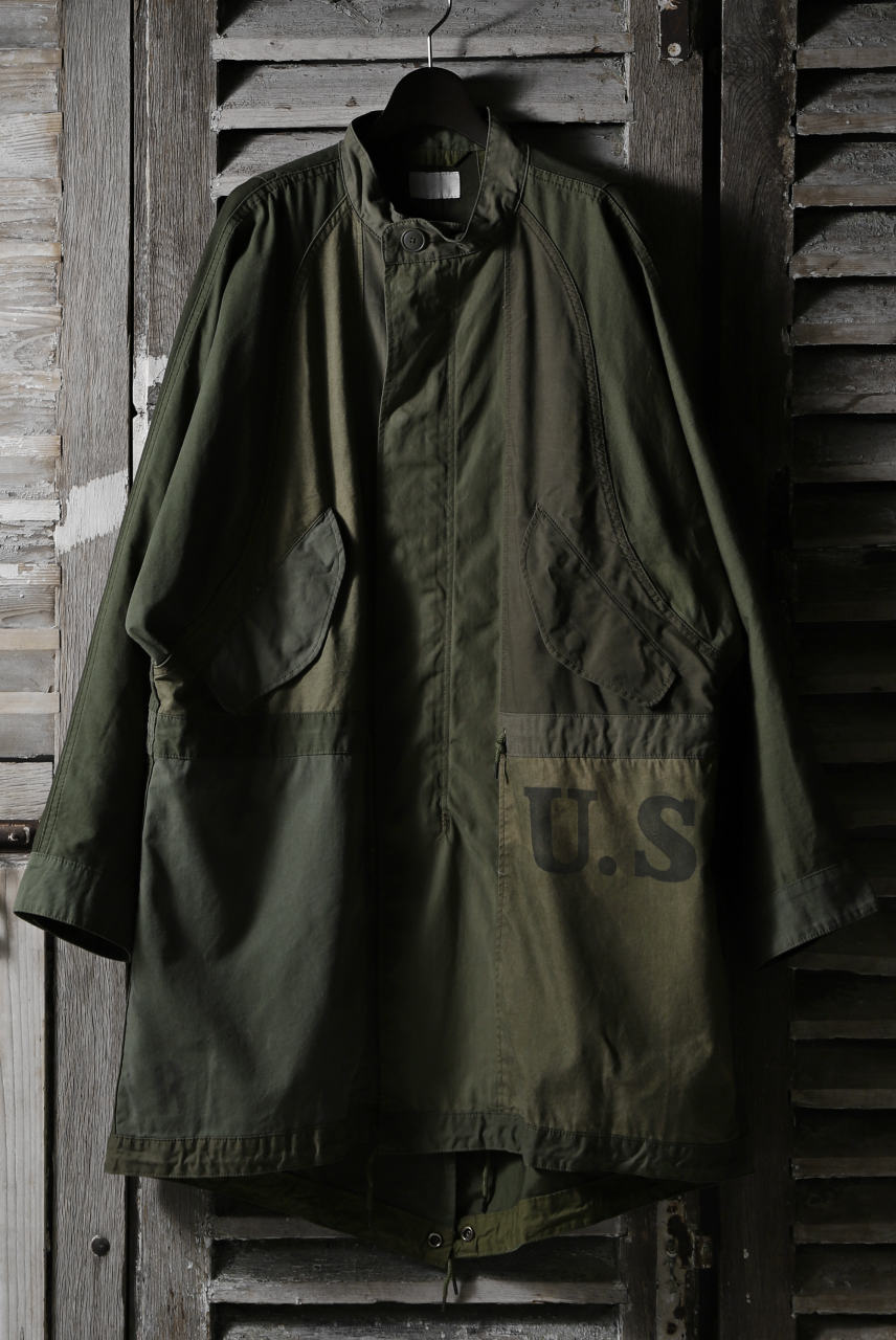 画像をギャラリービューアに読み込む, CHANGES VINTAGE REMAKE OVERSIZED MILITARY COAT (KHAKI #B)