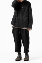 画像をギャラリービューアに読み込む, KLASICA BARREL SUSPENDER TROUSERS / WOOL FLANNEL (VINTAGE STRIPE)