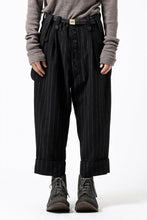 画像をギャラリービューアに読み込む, KLASICA BARREL SUSPENDER TROUSERS / WOOL FLANNEL (VINTAGE STRIPE)