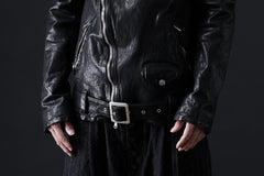 画像をギャラリービューアに読み込む, ISAMU KATAYAMA BACKLASH DOUBLE BREASTED JACKET / DOUBLE-SHOULDER OBJECT DYED (BLACK)