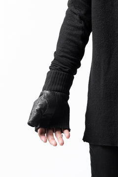 画像をギャラリービューアに読み込む, thomkrom FINGER OUT GLOVES / BOA FLEECY JERSEY (BLACK)