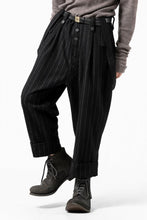 画像をギャラリービューアに読み込む, KLASICA BARREL SUSPENDER TROUSERS / WOOL FLANNEL (VINTAGE STRIPE)