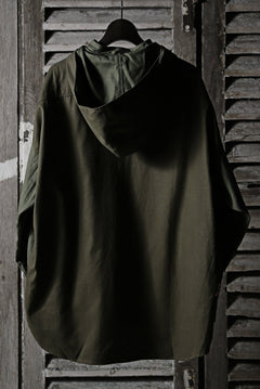 画像をギャラリービューアに読み込む, CHANGES VINTAGE REMAKE MILITARY HOODIE SHIRT-PARKA (KHAKI #C)