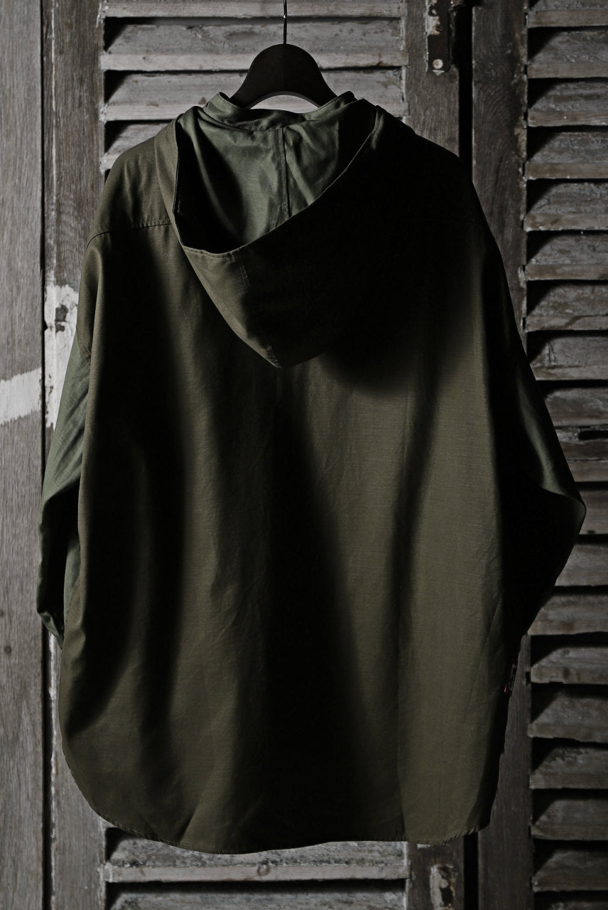 画像をギャラリービューアに読み込む, CHANGES VINTAGE REMAKE MILITARY HOODIE SHIRT-PARKA (KHAKI #C)