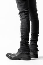 画像をギャラリービューアに読み込む, thomkrom OVER LOCKED SKINNY TROUSERS /  HYPER STRETCH DENIM (DARK GREY)