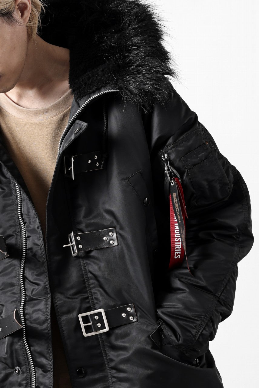 画像をギャラリービューアに読み込む, ISAMU KATAYAMA BACKLASH xx ALPHA INDUSTRIES N-3B JACKET (BLACK)