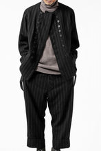 画像をギャラリービューアに読み込む, KLASICA BARREL SUSPENDER TROUSERS / WOOL FLANNEL (VINTAGE STRIPE)