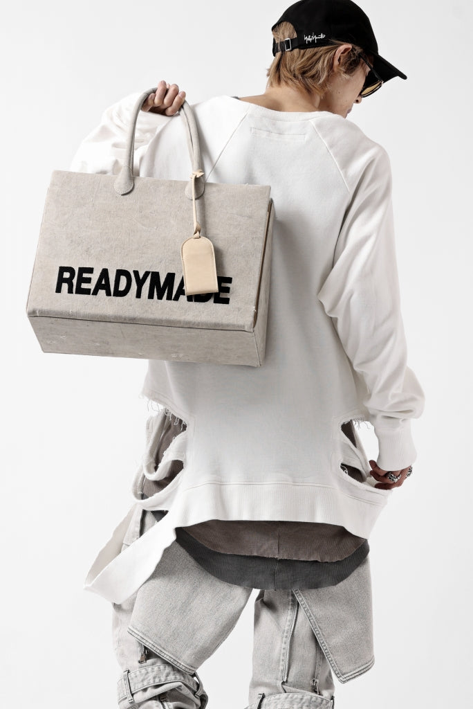 画像をギャラリービューアに読み込む, READYMADE SHOPPING BAG 40 LOGO (WHITE)