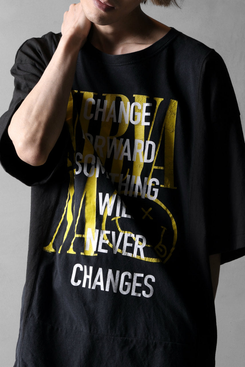 画像をギャラリービューアに読み込む, CHANGES VINTAGE REMAKE MULTI PANEL S/S TEE (BLACK #E)