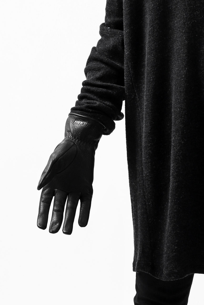 画像をギャラリービューアに読み込む, ISAMU KATAYAMA BACKLASH SMOOTH DEERSKIN ZIPPER GLOVE (BLACK)