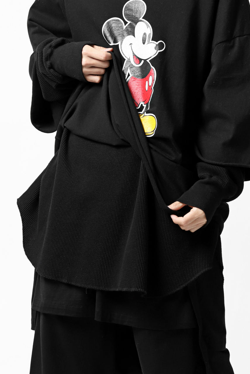 画像をギャラリービューアに読み込む, FACETASM × DISNEY Collaboration MICKEY DOCKING LAYER TOPS (BLACK)