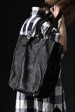 Load image into Gallery viewer, ISAMU KATAYAMA BACKLASH TOTE BAG / DOUBLE SHOULDER OBJECT DYED (BLACK) ※
