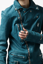 Load image into Gallery viewer, ISAMU KATAYAMA BACKLASH exclusive DOUBLE RIDERS JACKET / JP-CALF GARMENT WASHED (BLACK)