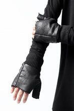 画像をギャラリービューアに読み込む, thomkrom FINGER OUT GLOVES / BOA FLEECY JERSEY (BLACK)