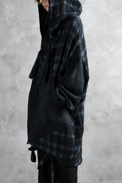画像をギャラリービューアに読み込む, SOSNOVSKA COLLAPSE HOODIE CELLS (MIXED PLAID)