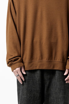 Load image into Gallery viewer, CAPERTICA MN-SWEAT TOP / SUPER 140s WASHABLE WOOL (CAMEL)