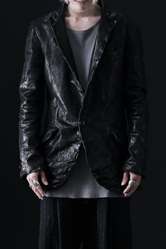 画像をギャラリービューアに読み込む, ISAMU KATAYAMA BACKLASH TAILORED JACKET / DOUBLE-SHOULDER OBJECT DYED (BLACK)