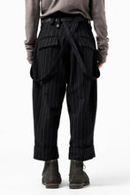 画像をギャラリービューアに読み込む, KLASICA BARREL SUSPENDER TROUSERS / WOOL FLANNEL (VINTAGE STRIPE)