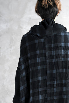 画像をギャラリービューアに読み込む, SOSNOVSKA COLLAPSE HOODIE CELLS (MIXED PLAID)