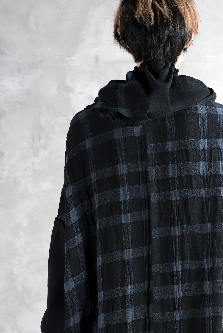画像をギャラリービューアに読み込む, SOSNOVSKA COLLAPSE HOODIE CELLS (MIXED PLAID)