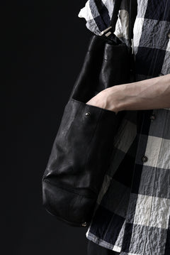 Load image into Gallery viewer, ISAMU KATAYAMA BACKLASH TOTE BAG / DOUBLE SHOULDER OBJECT DYED (BLACK) ※