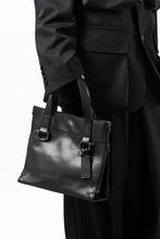 Load image into Gallery viewer, discord Yohji Yamamoto Side Zip Tote Bag S / Soft Shrink Cow Leather (BLACK)