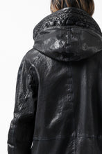 Load image into Gallery viewer, ISAMU KATAYAMA BACKLASH N-3B FLIGHT JACKET / GOAT LEATHER (GARMENT + SPRAY DYED BLACK)
